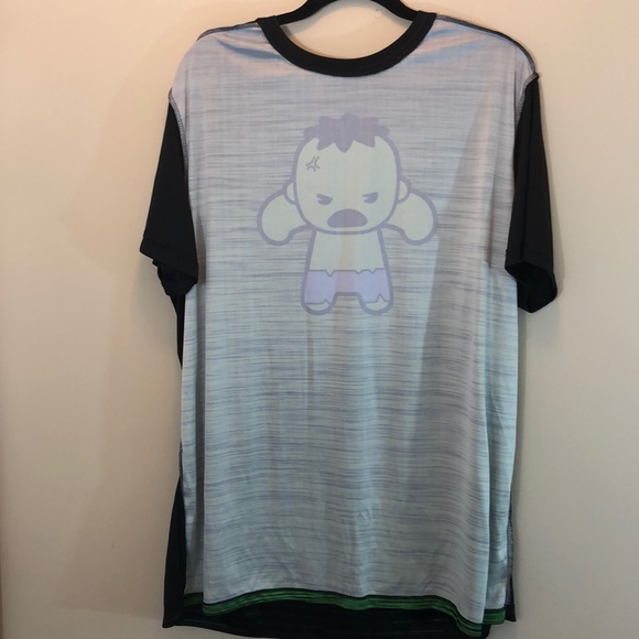 Marvel Black Short Sleeve T-Shirt with Green Boy - Picture 6 of 8